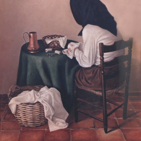 Woman Sewing